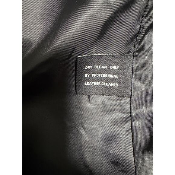 Avanti New York Leather Jacket Womens Small Black Zip Front Genuine Moto Style - Picture 9 of 15